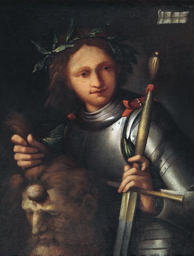 David and Goliath by Unbekannt Unbekannt